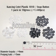 Plastic Snap Buttons 1010 Plastic Snap Buttons Snap Button/s – 1 pack contains 10 gross (-/+1.440 se