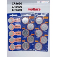 (1Pcs) muRata CR1620 / CR2430 / CR 2450 Battery / Bateri
