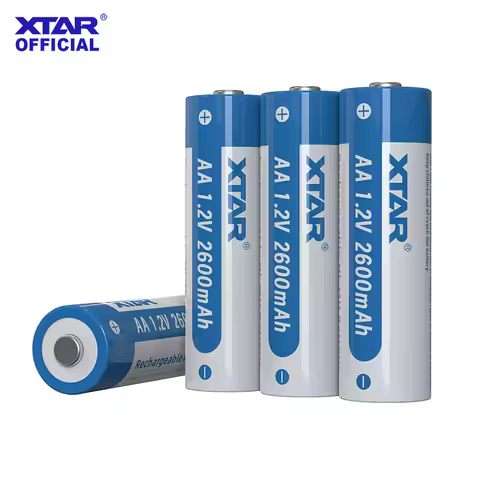 XTAR 4PCS 1.2V 2600mAh Ni-MH Rechargeable Battery Eco-Friendly Long-Lasting Safe Ideal for Cameras T
