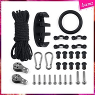 [Lsxmz] 31Pcs Marine Kayak Canoe Anchor Trolley Kayak Pad Eyes Rigging O 9M Rope Hardware for Water Sports Rubber Dinghy