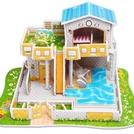 Diy Puzzle 3D Swimming Villa 666-29 Foam Material Children's Educational Toys [Free Shipping]