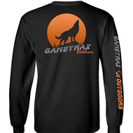 100% Cotton Outdoor Logo Coyote Predator Hunter Long Sleeve Hunting T-Shirt-