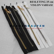 Zipper Resleting 25 cm Vislon Variasi Untuk Resleting Busana Pakaian Wanita