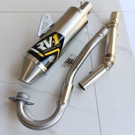 EXHAUST RACING RV1 openpipe 1set inlet 38mm for ksr110 msx125 xr150 xr200 klx150 wr155 crf150 DTM200