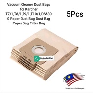 High Quality x5 Pcs Vacuum Cleaner Dust Bags Replacement for Karche T7/1,T8/1,T9/1,T10/1,DS5300 Pape