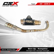 Exhaust CSX factory muffler PNP SLEEP ENGINE/Exhaust fullsystem CSX factory muffler type Gen 2