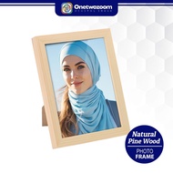 Natural Solid Wood Frame | Simplicity Photo Frame 4R / 5R / 6R / 8R / A4 Picture Frame