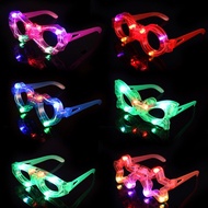 5/10/12pcs Glow Glasses LED Light Glasses Adult Kids Luminous Lights Up Party Glows In The Dark Neon Party Decoration Supplies