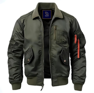 JAKET BOMBER PRIA JUMBO KEREN TEBAL IMPORT / JAKET PILOT TEMPUR TNI AU / BOMBER PRIA ORIGINAL DISTRO