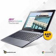Acer Chromebook ,TOUCH SCREEN, Intel Celeron Processor , 12" HD, LPDDR4, 16 GB eMMC, Google Chrome, Webcam, Wifi..