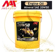 100% ORIGINAL MEAUSU ENGINE OIL 18L ADVANCE FORMULA SAE 20W50 API SM / CF  NO MIX RECYCLE OIL