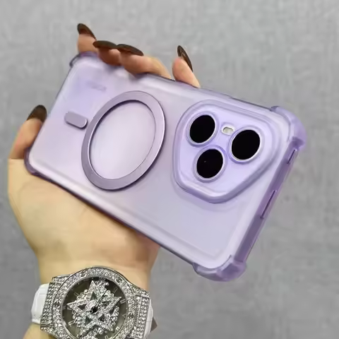 Airbag Shockproof Magnetic Wireless Charging Case For Huawei Pura 80 Pura 70 Ultra P60 P50 P30 Mate 