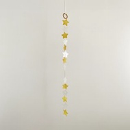 DIY套件|聖誕老人辦公室窗簾-金色、白星|貝殼風鈴手機|#0-510