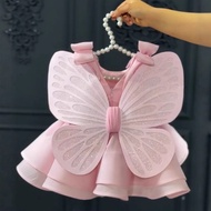 [DESIGN] BUTTERFLY PINK PRINCESS DRESS FOR GIRLS - MANGO IU OI KIDS