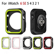 Silicone Bumper For Apple Watch Case 44mm 40mm iWatch case 42mm/38mm soft Protector cover Apple watch 6 SE 5 4 3 2 1 Accessories