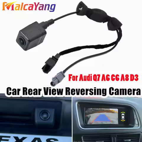 Car Trunk Handle Back Up Rear View Reversing Camera for Audi Q7 A6 C6 A8 D3 4L0980551B 4L0980551D 4L