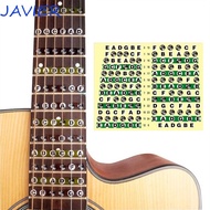 JAVIER Guitar Note Sticker Guitar Accessories Portable Fingerboard Stickers Musical Scale Electric G