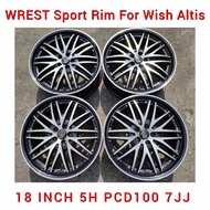 WREST Sport Rim 18 INCH 5H PCD100 7.0JJ For Toyota Prius Wish Altis Caldina