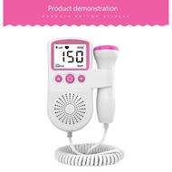 【Clear Stock】 Home Ultrasonic Fetal Doppler Detector Baby Fetal Heart Rate Pregnancy Heartbeat Monit