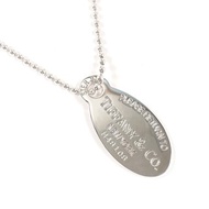 【日本直送 二手美品】蒂芙尼 TIFFANY&Co. 項鍊 橢圓標籤 Return to Tiffany बॉल鍊 銀 925