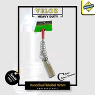 VELOZ 16MM FLEXIBLE SPARK PLUG WRENCH FLEXIBLE 16MM SPARK PLUG WRENCH MOTORCYCLE SPARK PLUG WRENCH