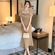 Summer women's temperament fish tail dress 202411 21267