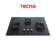 Tecno T3388TGSV Matte Series SCHOTT Tempered Glass Hob with Inferno Wok Burner
