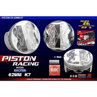 Piston bạc ắc trái 62 mm Exciter 135 150 ex150 Ex135 TA RACING