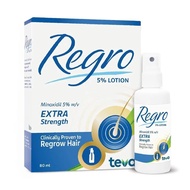 Regro Minoxidil 5% Hair Solution Extra Strength -60ML