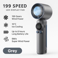 【 ice cooling fan 】199speed Ice Cooling Turbo Fan – Portable Mini Handheld Fan with 199 Speed Strong