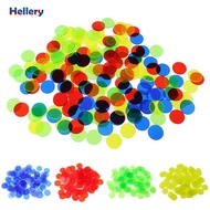 [Hellery] 100pcs Bingo Chips Plastic Counting Chips Bingo Supplies Counter Mixed Color