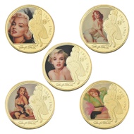 ️ American Actress Monroe Commemorative Coin Metal Coin Die-Casting Metal Coin Live Gift Collection 