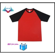 RAGLAN Cotton T-shirt ~ OREN SPORT ~ CT55 Red