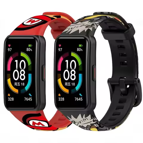 Replacement Strap For Huawei Band 6 Honor Band 6 Sports Silicone Adjustable Bracelet Watchband For H