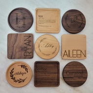 Personalised Engraved Wood Coaster Great gift ideas