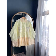 KEMEJA Hello Bestie - Tsania shirt - shirt Long SleeveWanita
