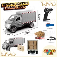 Mobil Remote Control RC Pick Up Box Cargo Truck Miniatur Carry APV Mainan RC Mobilan Truk Barang