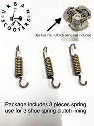 3 Shoe Springs for 3 shoe clutch lining for 2 stroke engine pocket bike, chinaped, EC04 CG411 RCB411