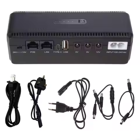 10400mah UPS Battery Backup 8800mAh 5V 9V 12V 1A 15V 24V Uninterruptible Power Supply E65A