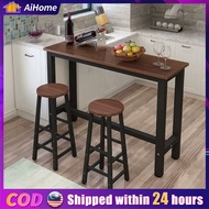 Meja Bar table Set makan Stool High chair Kerusi tinggi Modern stylish design Strong steel frame Sol