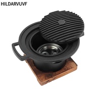 HILDARVUVF Hibachi Grill, Aluminum Alloy Smokeless Charcoal Grill, Party Cooking Portable Mini Non-S