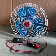 Cooling clip-on fan for cars, trucks, passenger cars, construction vehicles 12V or 24V