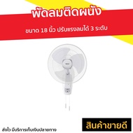 🔥ขายดี🔥 พัดลมติดผนัง Hatari ขนาด 18 นิ้ว ปรับแรงลมได้ 3 ระดับ HT-W18M4 - พัดลมแขวน พัดลมผนัง พัดลม พ