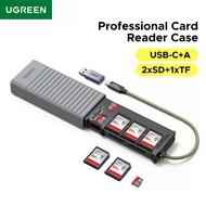 UGREEN USB-C Card Reader Storage Case High-Speed Memory Card Case OTG Adapter with 12 Slots Holder f