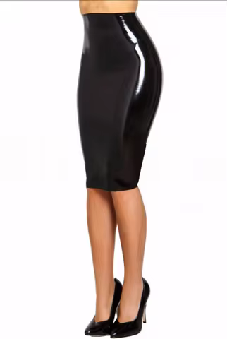 Latex Mini Skirt Women Summer Latex Pencil Skirt Customized