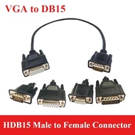 VGA Male to DB15 Female Connector Cable Serial TO Parallel Programming Line HDB15-pin 3 row to 2 row