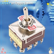 SUSSG ​​3 Position Switch​​, 4PDT 12 Pin Rocker Switch High Current Capacity Controller Device Heavy