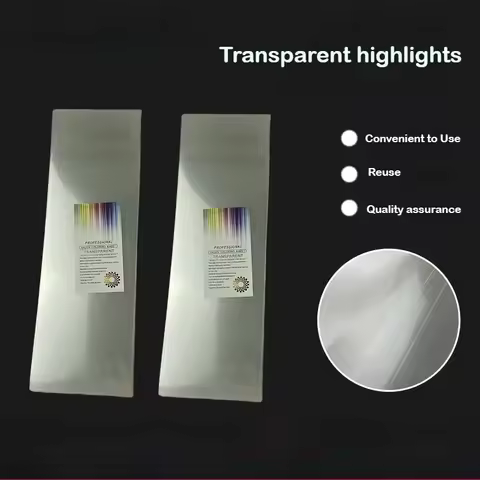 Transparent Hair Color Isolation Paper Barbershop dye hair sheets for Picking & Dyeing Reusable Hair