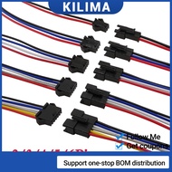 10Pairs SM JST 2.54mm Cable 24AWG Wire 2Pin 3Pin 4Pin 5Pin Plug Socket Male Female Connector