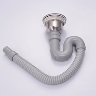 Stainless Steel Waste C/W Basket Drainer Sus304 S/S Sink Waste With Filter Trap Sink Strainer Penapi